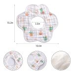 MERLINAE Muslin Bibs, Baby Bandana Drool Bibs 360 Bibs for Boys Girls Newborn Infant for Drooling and Teething,100% Organic Cotton and Super Absorbent Hypoallergenic Pullover Baby Bibs - Image 2